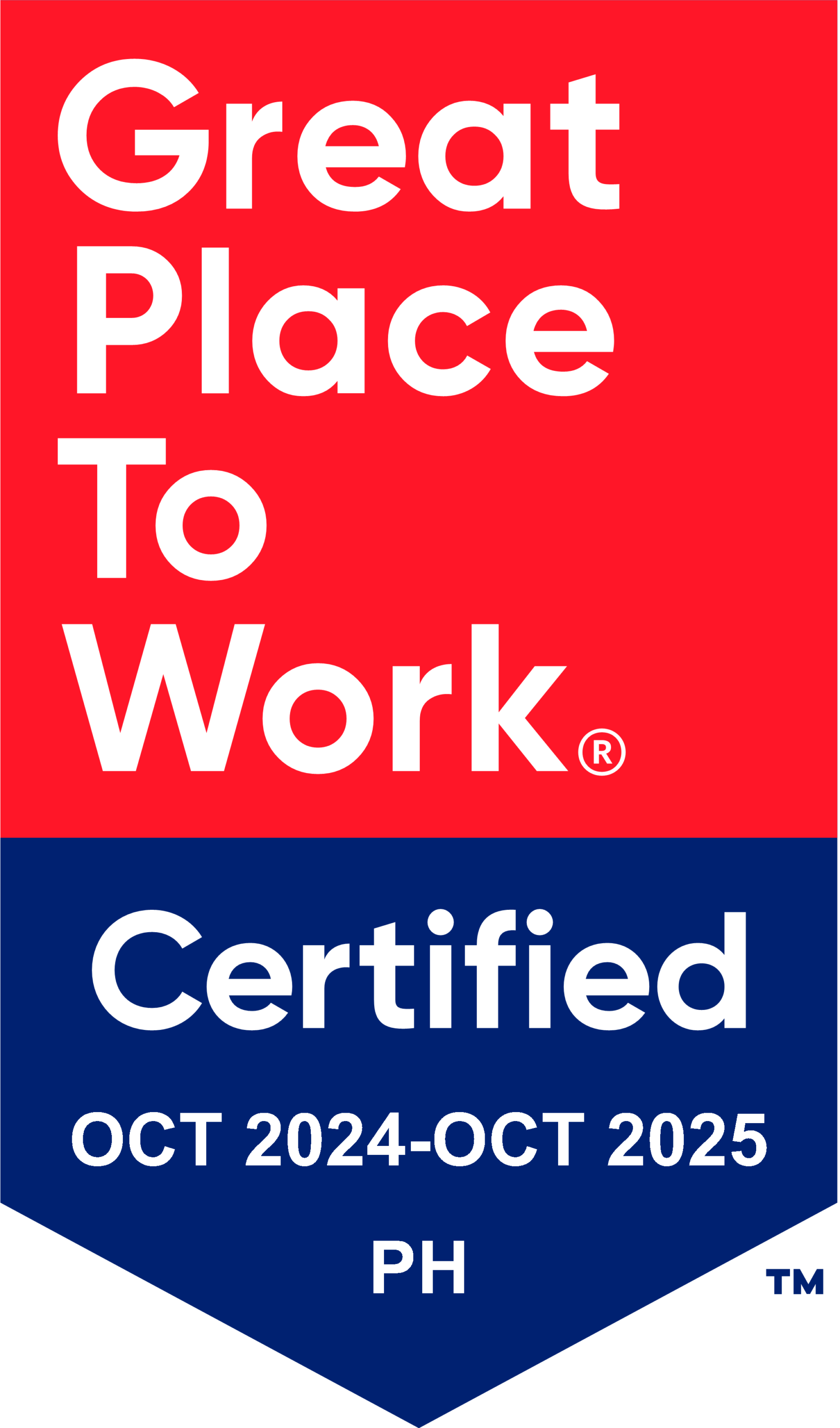 Great Place To Work Certified Badge 2024–2025