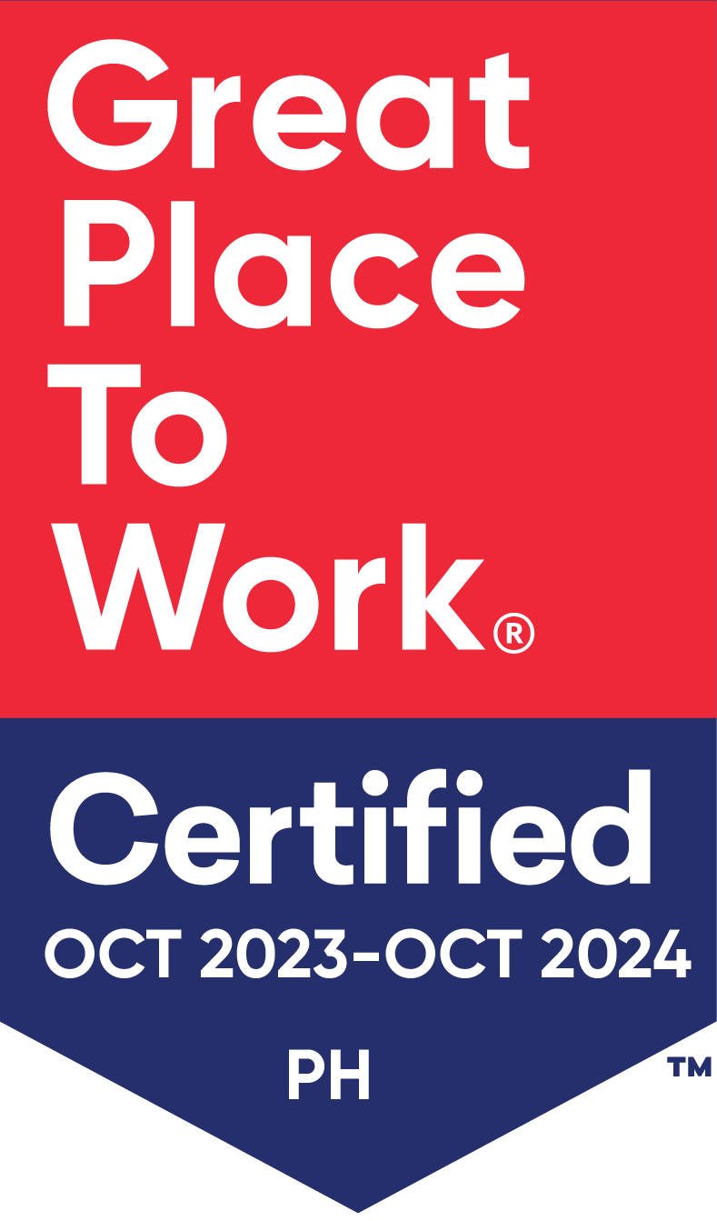 Great Place To Work Certified Badge 2023–2024